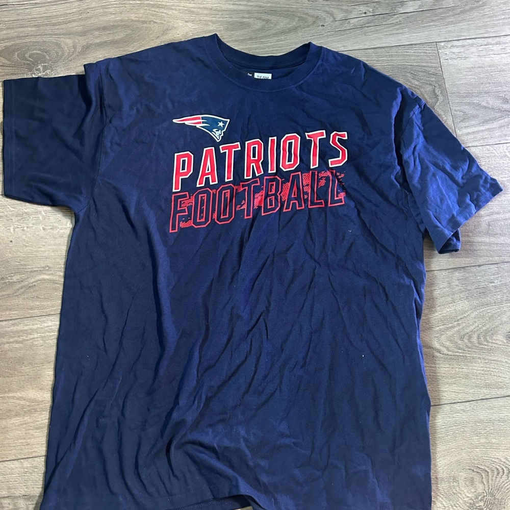 NFL Patriots Navy Blue Short Sleeve Tee